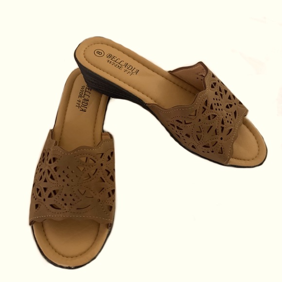 Women’s Low Wedge Sandals Open Toe Anti Slip Sandals - Picture 1 of 5